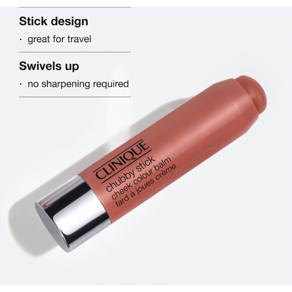 NEW Clinique Chubby Stick Cheek Colour Balm | 01 Amp'd Up - Picture 2 of 3